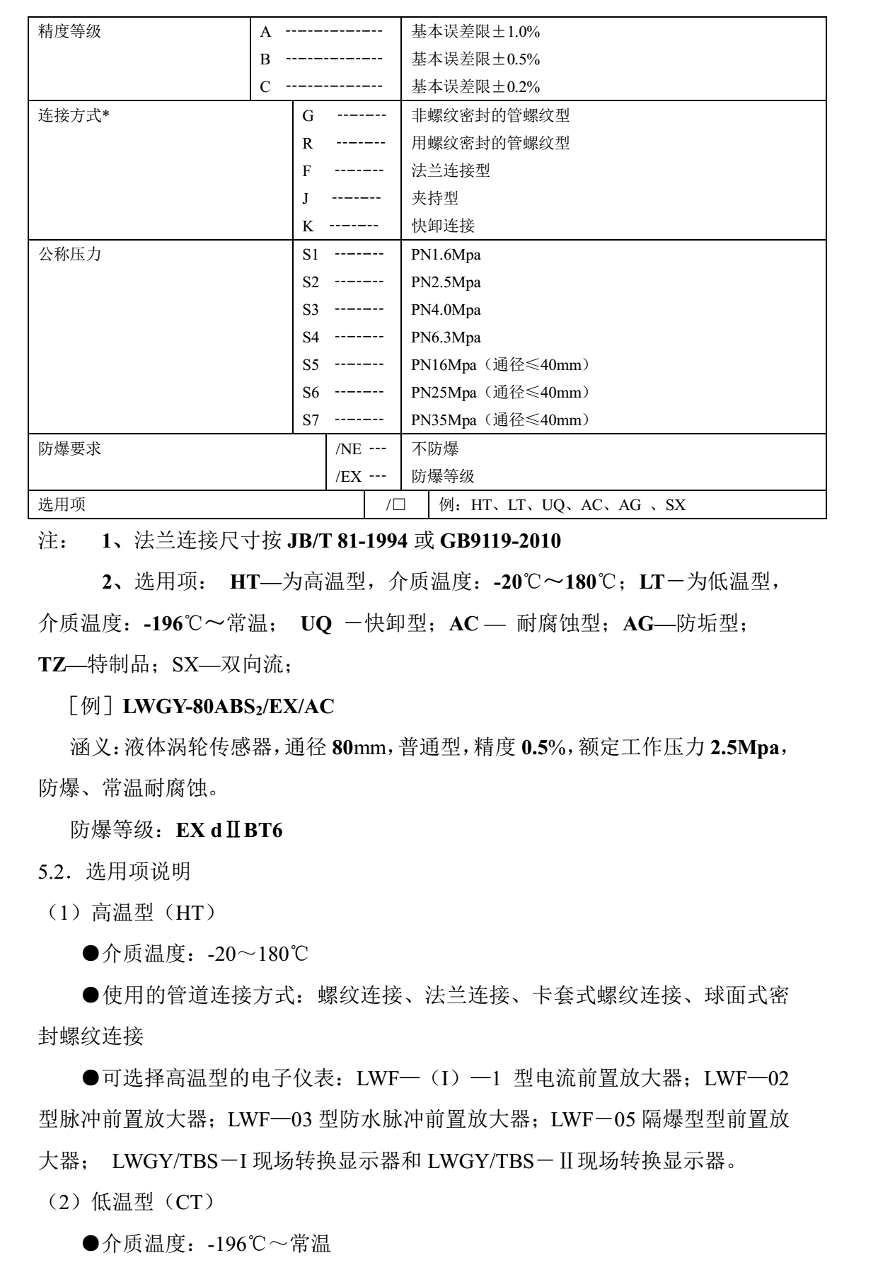 乙酸乙酯用流量計選型說明2